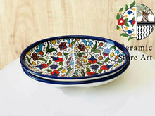 Load image into Gallery viewer, 10-Piece Handmade Ceramic Serving Set | Tableware | Navy, Turquoise, Multicolored | Hebron Handcrafted Ceramic Gift | Ceramic Dishware Set