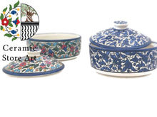Load image into Gallery viewer, Hebron Delight: Handcrafted Palestinian Sweet Jar - Stunning Ceramic Artistry Large Ceramic Sweet Container | Palestinian Ceramic