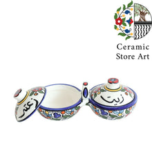 Load image into Gallery viewer, Zeit & Zaatar Ceramic Bow l Multi Colored | Navy | Olives | Keffiyeh