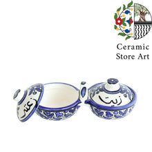Load image into Gallery viewer, Zeit & Zaatar Ceramic Bow l Multi Colored | Navy | Olives | Keffiyeh