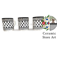 Load image into Gallery viewer, Palestine Mug Ceramic Mug Handmade hand painted | Palestinian Hebron Ceramic فلسطين I love Palestine Mug