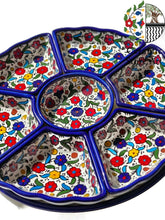 Load image into Gallery viewer, 8-Piece Ceramic Dipping & Serving Plates | Handmade Appetizer Plates | Handcrafted in Hebron, Palestine | Perfect for Home Decor or Gift
