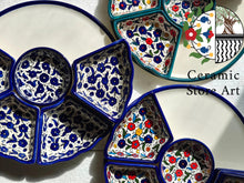 Load image into Gallery viewer, 8-Piece Ceramic Dipping & Serving Plates | Handmade Appetizer Plates | Handcrafted in Hebron, Palestine | Perfect for Home Decor or Gift