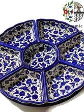 Load image into Gallery viewer, 8-Piece Ceramic Dipping & Serving Plates | Handmade Appetizer Plates | Handcrafted in Hebron, Palestine | Perfect for Home Decor or Gift