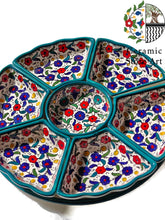 Load image into Gallery viewer, 8-Piece Ceramic Dipping & Serving Plates | Handmade Appetizer Plates | Handcrafted in Hebron, Palestine | Perfect for Home Decor or Gift