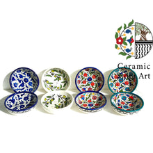 Load image into Gallery viewer, Ceramic Bowl 10 cm | Handmade Handpainted High Quality Ceramic | Multi Colored Floral | Blue and white | Palestinian Hebron Ceramic