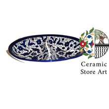 Load image into Gallery viewer, Oval Ceramic Plate 2 Section Divided | Hebron Ceramic