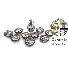 Load image into Gallery viewer, Ceramic Breakfast Bowls Set + Oil Pitcher with Cork
