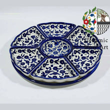 Load image into Gallery viewer, Appetizer Plate Colorful Floral Dipping Serving Plate | 8pieces Serving Plate