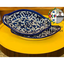 Load image into Gallery viewer, Felucca Ceramic Oval plate with Handle
