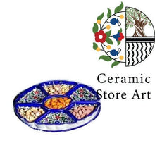 Load image into Gallery viewer, Appetizer Plate Colorful Floral Dipping Serving Plate | 8pieces Serving Plate