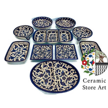 Load image into Gallery viewer, Palestinian Hebron 10 Items Set | Ceramic Tableware Set