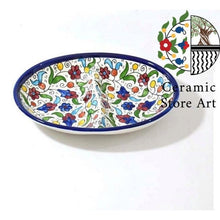 Load image into Gallery viewer, Ceramic Serving 2 Section Oval Plate