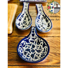 Load image into Gallery viewer, Ceramic small wide Spoon Rest l Serving Pan