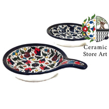 Load image into Gallery viewer, Ceramic small wide Spoon Rest l Serving Pan