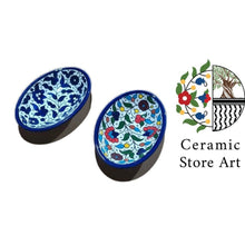 Load image into Gallery viewer, Oval Serving Bowl Set Floral
