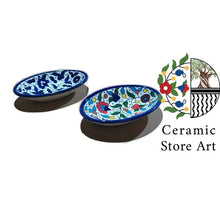 Load image into Gallery viewer, Oval Serving Bowl Set Floral