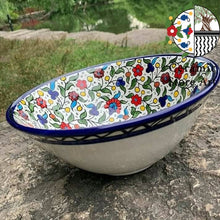 Load image into Gallery viewer, Salad Ceramic Bowl Floral

