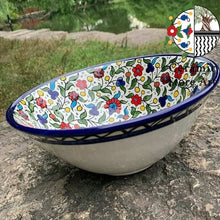 Load image into Gallery viewer, Salad Ceramic Bowl Floral