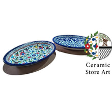 Load image into Gallery viewer, Oval Ceramic Serving Platter 30cm Length