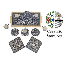 Load image into Gallery viewer, Ceramic Drinkware Set of 15 Items for Tea/Coffee