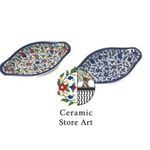 Load image into Gallery viewer, Oval shaped Ceramic Serving Plate with Handle