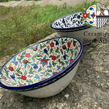 Load image into Gallery viewer, Salad Ceramic Bowl Floral