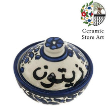 Load image into Gallery viewer, Olives Ceramic Bowl with lid | Palestinian Ceramic