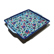 Load image into Gallery viewer, Ceramic Square Large Platter with Handle
