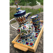 Load image into Gallery viewer, Ceramic Coffeepot + Serving tray + 2 cups
