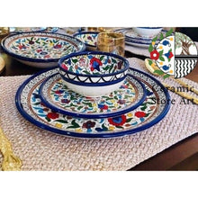 Load image into Gallery viewer, Breakfast Serving Ceramic Set 10 items | Colorful Design | Handmade Handcrafted Ceramic Tableware Set | Breakfast Set | Multicolored floral
