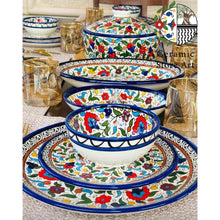 Load image into Gallery viewer, 16 items King&#39;s Set Tableware Ceramic  handmade handpainted high quality traditional serving Ceramic Set | Blue &amp; White | Palestinian Hebron
