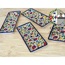 Load image into Gallery viewer, Tableware Ceramic Breakfast Set  | Colorful Design  | Handmade Handcrafted 9 items Set | Hebron Ceramic Set | Ceramic Serving Set
