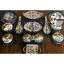 Load image into Gallery viewer, Tableware Ceramic Breakfast Set | Handmade Hand-Painted Set  | Multicolored Floral Breakfast Ceramic Set | Hebron Ceramic
