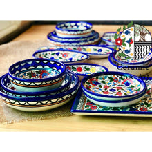 Load image into Gallery viewer, Tableware Ceramic Breakfast Set | Handmade Hand-Painted Set  | Multicolored Floral Breakfast Ceramic Set | Hebron Ceramic

