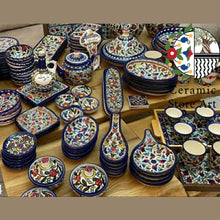 Load image into Gallery viewer, Handmade Handpainted Ceramic Palestinian Hebron Products for kitchenware | Drinkware | Dinning | Serving | Set of 100  items
