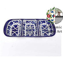 Load image into Gallery viewer, Palestinian Hebron 10 Items Set | Handmade Hand-painted High Quality Ceramic Tableware Set  |  Navy Blue &amp; White Patterns | Dinning
