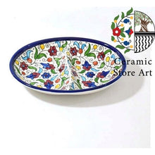 Load image into Gallery viewer, Ceramic Serving 2 Section Oval Plate
