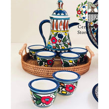 Load image into Gallery viewer, Ceramic Coffee Cups , saucers and Coffeepot 13 Items Set
