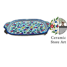 Load image into Gallery viewer, Ceramic Round Rectangular Plate with Handle
