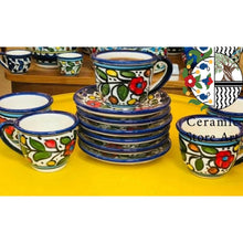 Load image into Gallery viewer, Ceramic Coffee Cups , saucers and Coffeepot 13 Items Set
